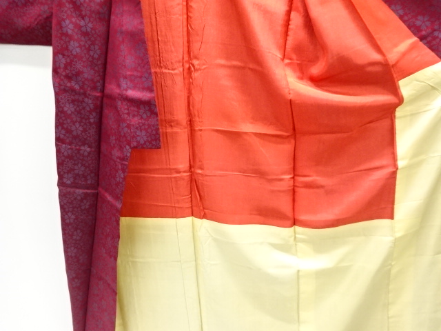  大正ロマン　撫子模様織り出し着物